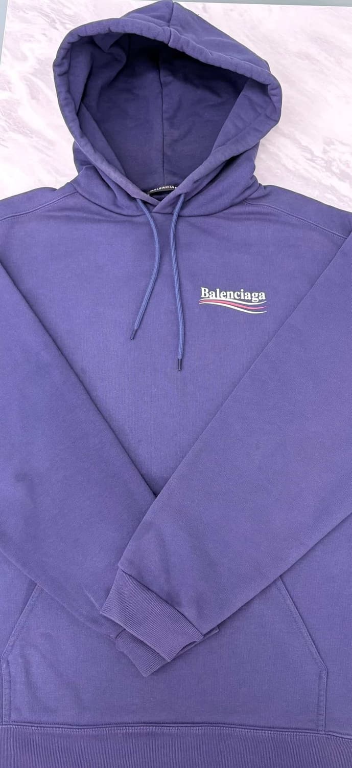 발렌시아가 미디움핏 웨이브 후드티 무하자 상품이미지1