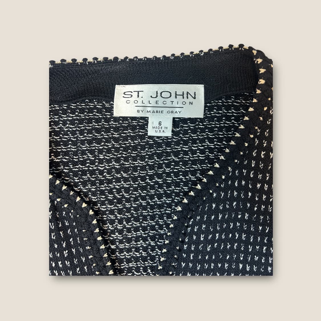 O097 세인트존 컬렉션 USA 니트 재킷 상품이미지2