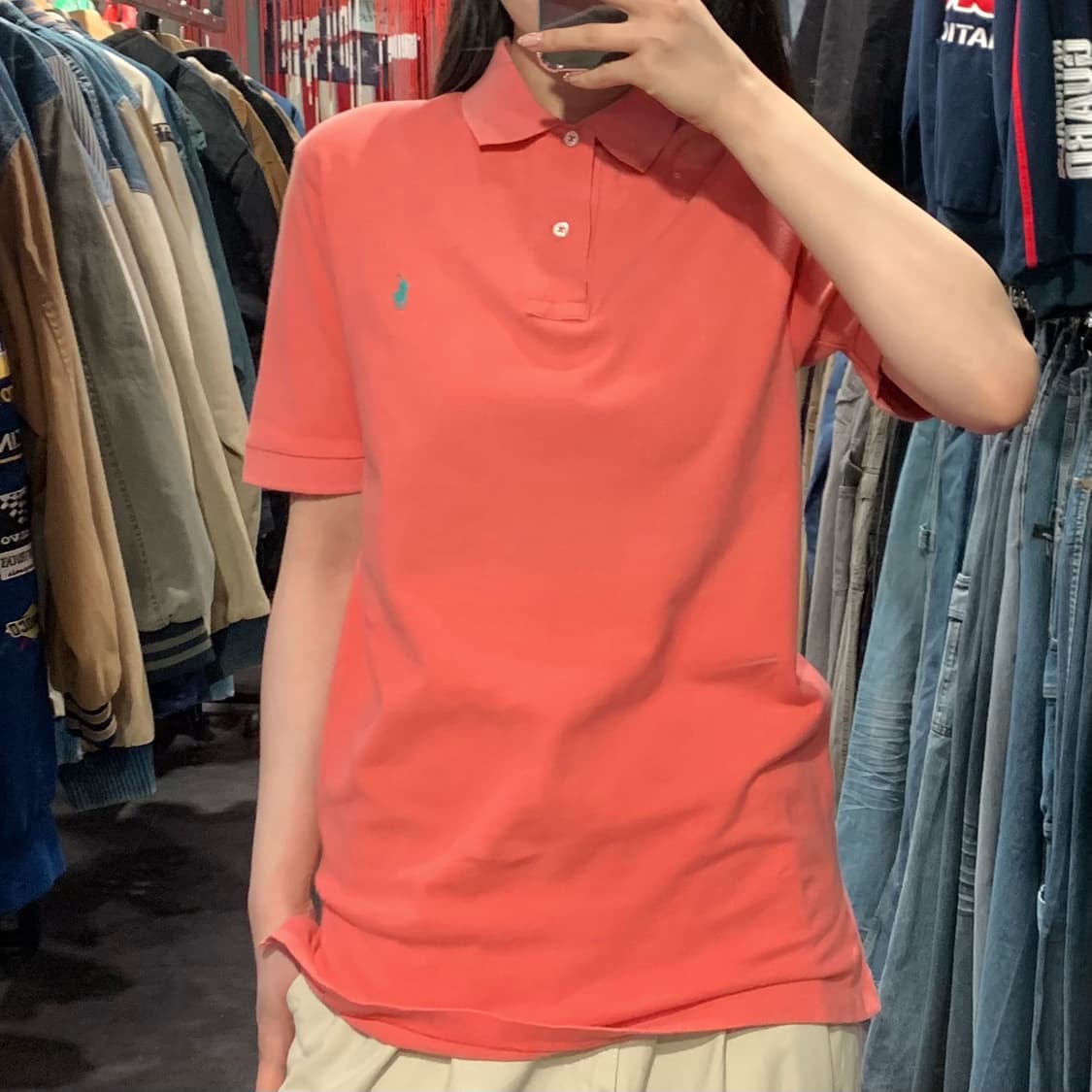 [IM] 폴로 랄프로렌 반팔 피케 셔츠 코랄핑크 상품이미지3