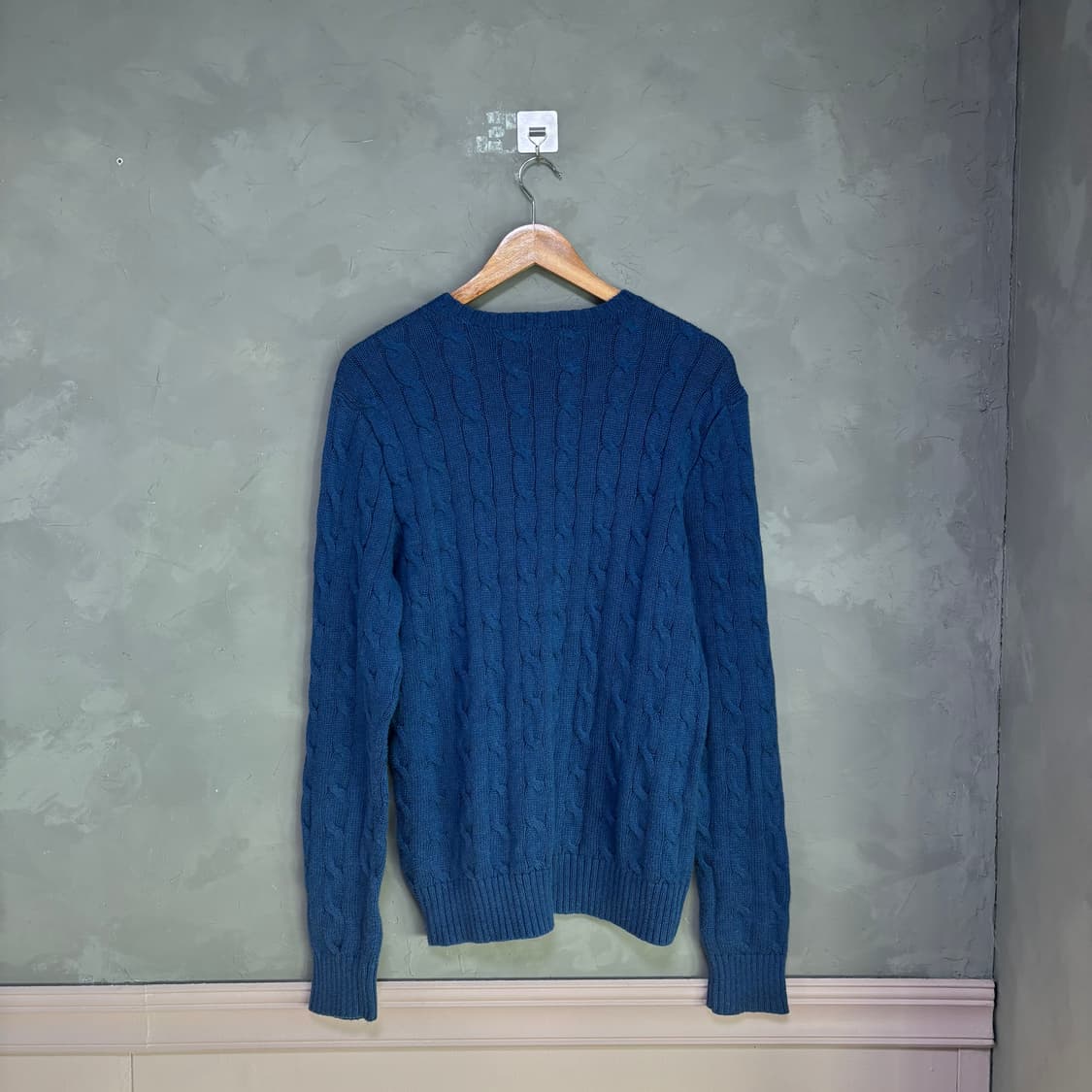 폴로 랄프로렌 꽈배기 니트 블루 상품이미지4