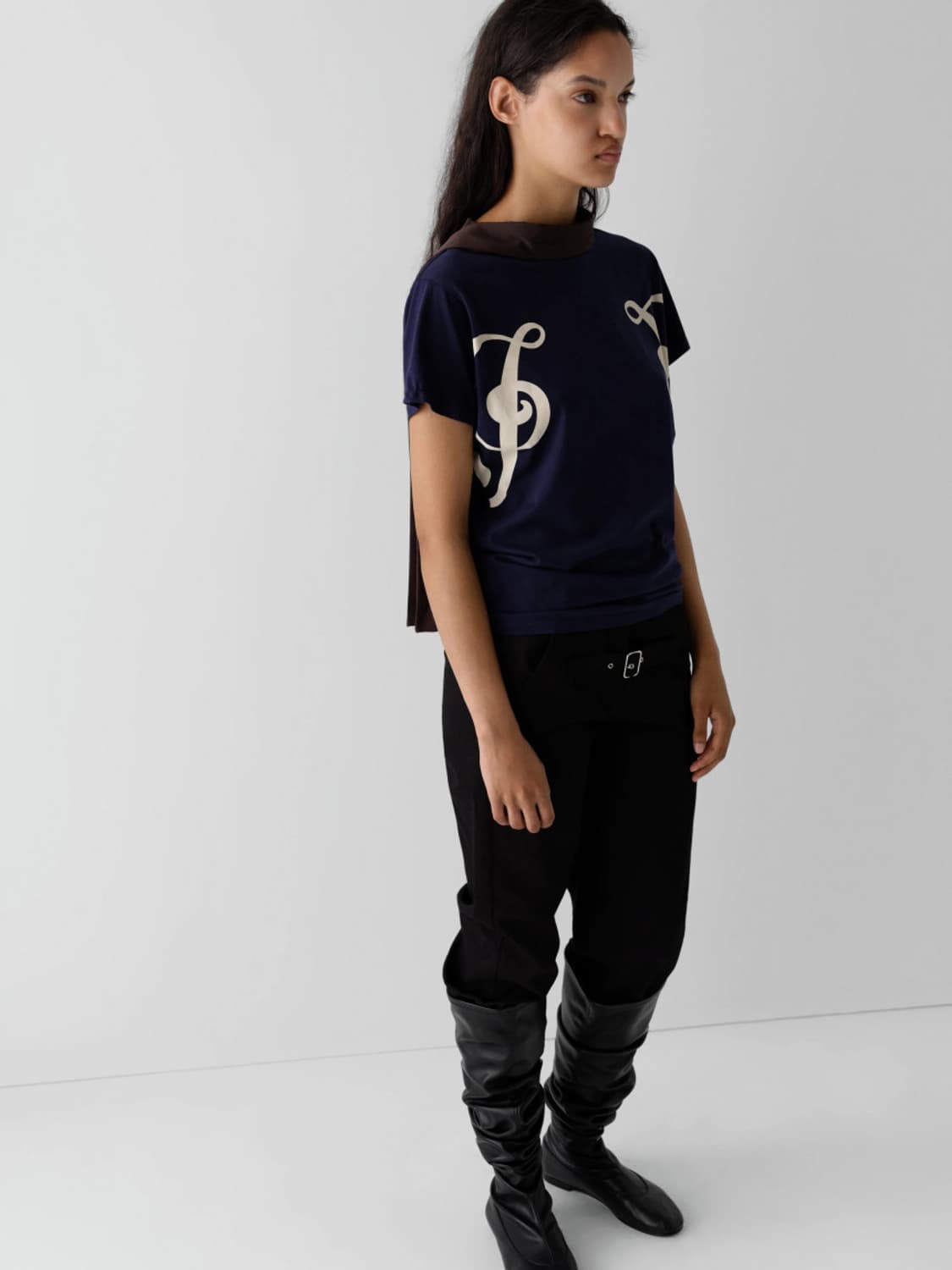 [S,M,L]기마구아스 Phoebe 스트랩 탑/네이비 상품이미지4