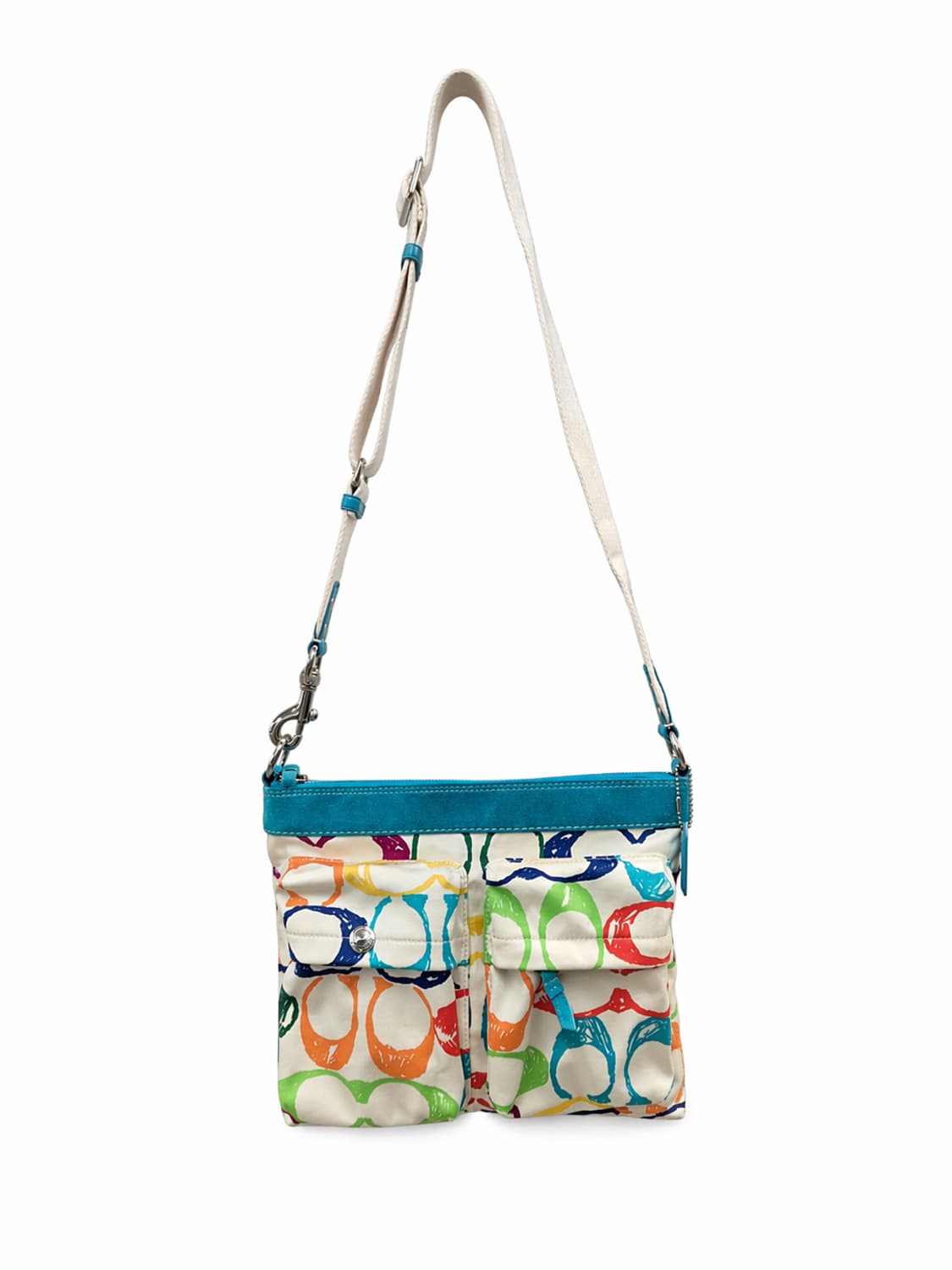 코치 멀티컬러 시그니처 크로스백 상품이미지1