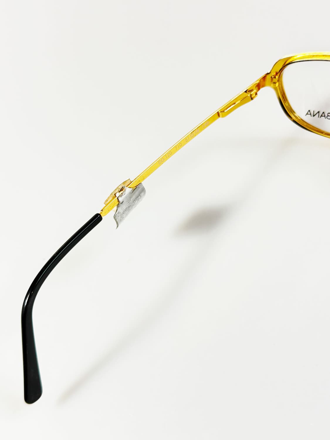 돌체앤가바나 골드 메탈 슬림 스퀘어 빈티지 안경 상품이미지8