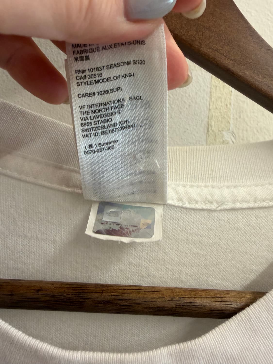 슈프림 X 노스페이스 콜라보 반팔 상품이미지5