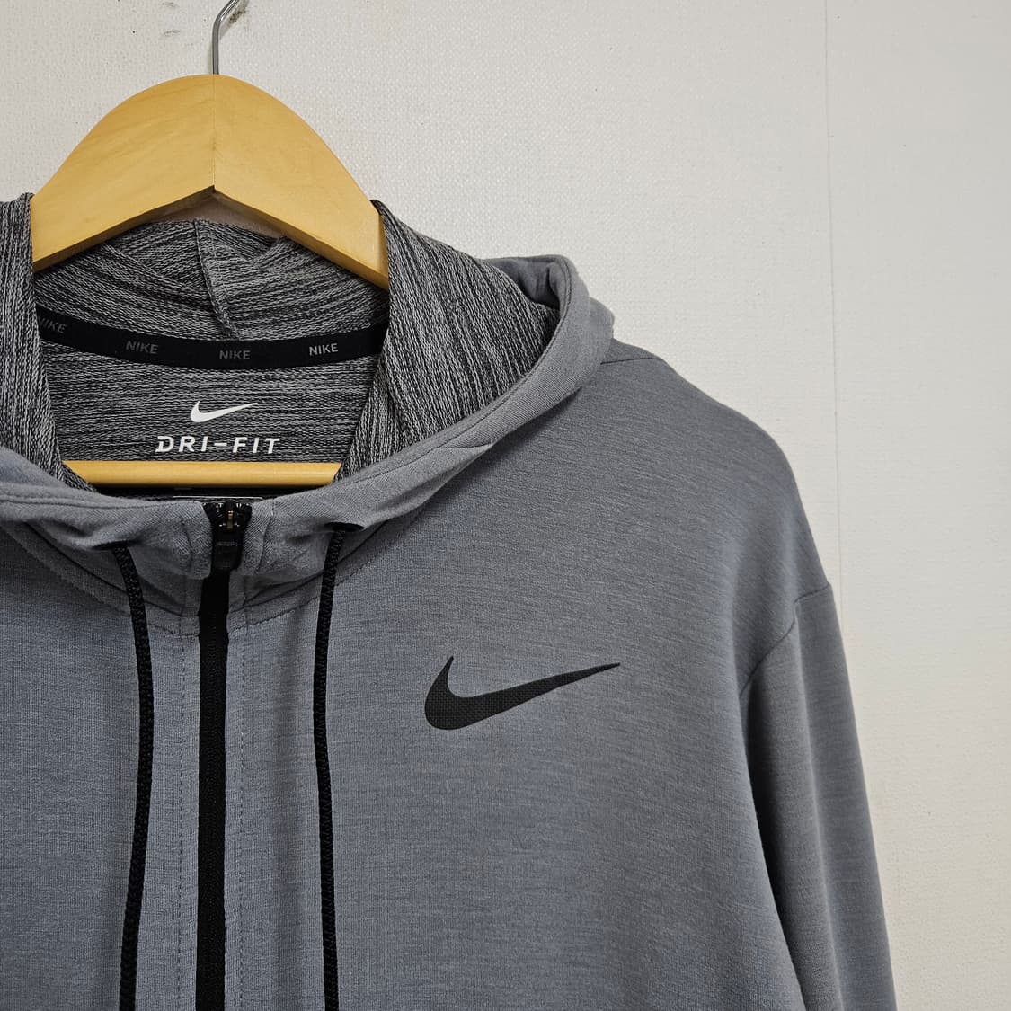 XL 105 나이키 드라이핏 기능성 후드집업 그레이 상품이미지3