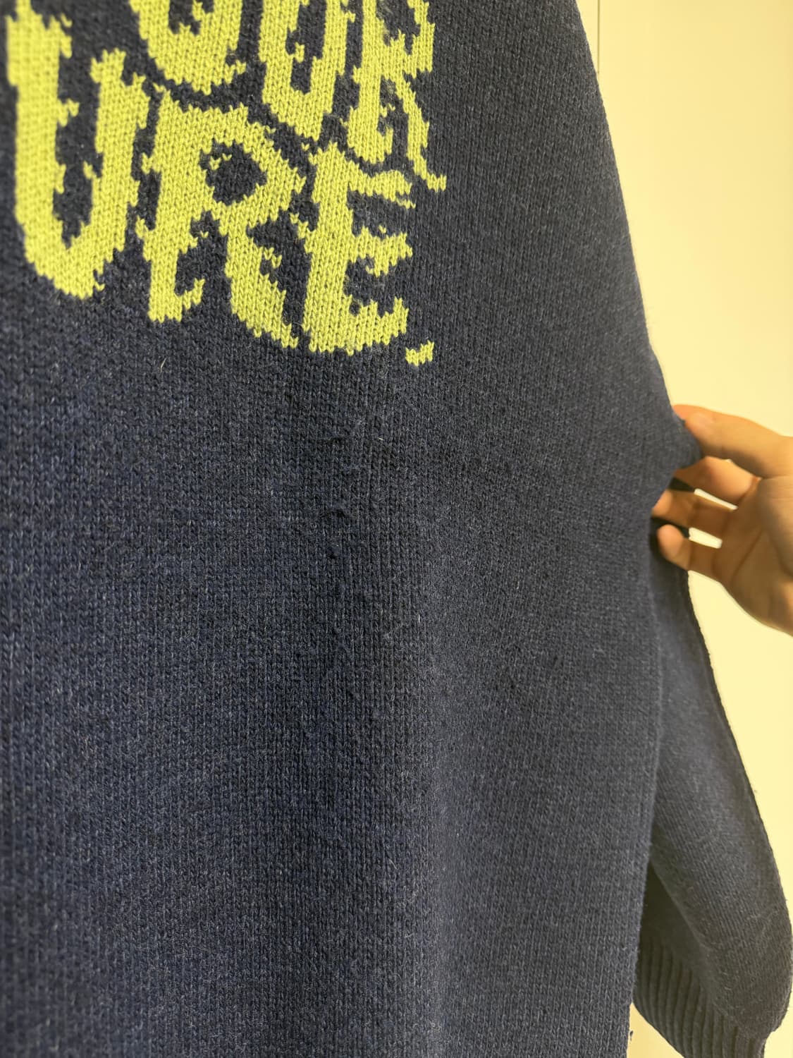 XL 아조바이아조 니트 네이비 상품이미지2