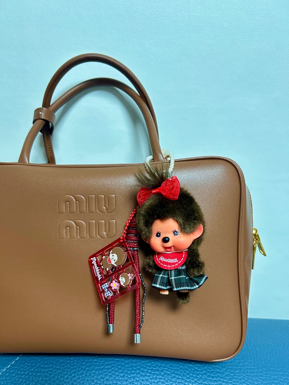 (16)💚정품몬치치 커스텀키링- “그린 체크 스쿨걸“ 상품이미지5