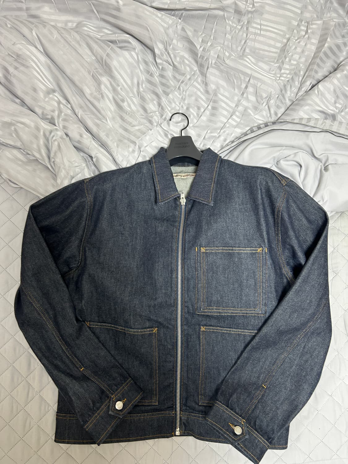 L)스투시 zip raw 데님자켓 상품이미지1