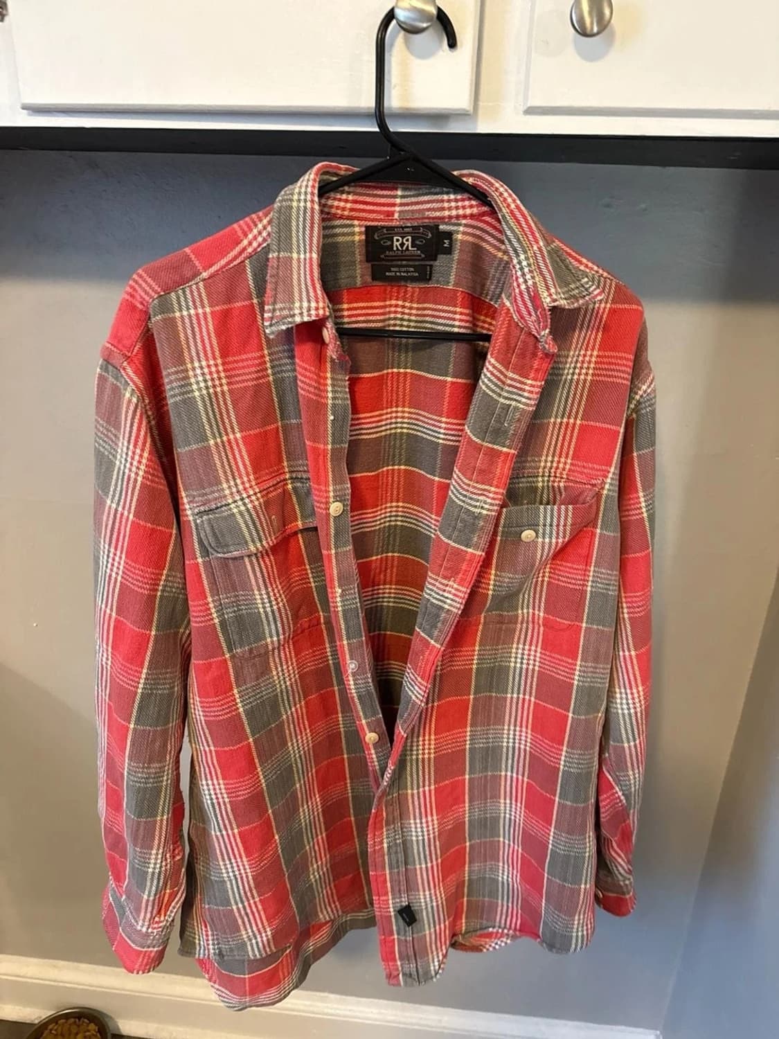 RRL 더블알엘 플레이드 트윌 워크셔츠 상품이미지1