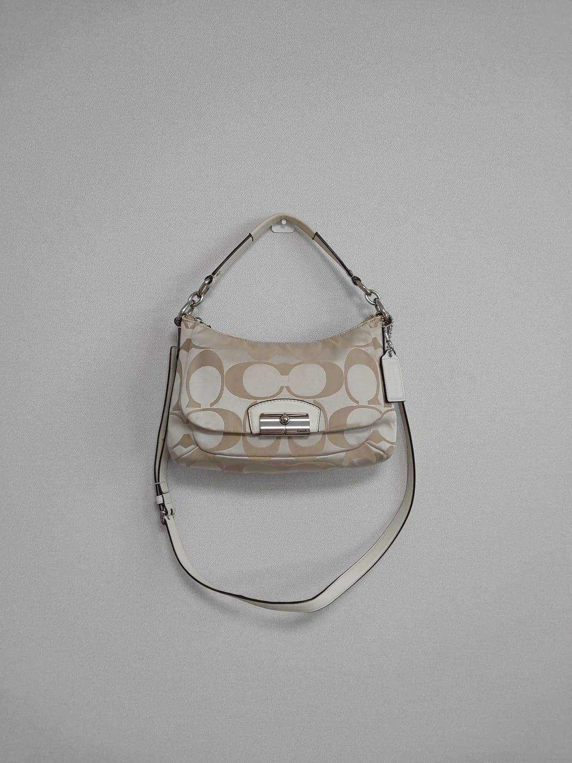 SALE🫶[정품] 코치 아이보리 투웨이백 상품이미지3