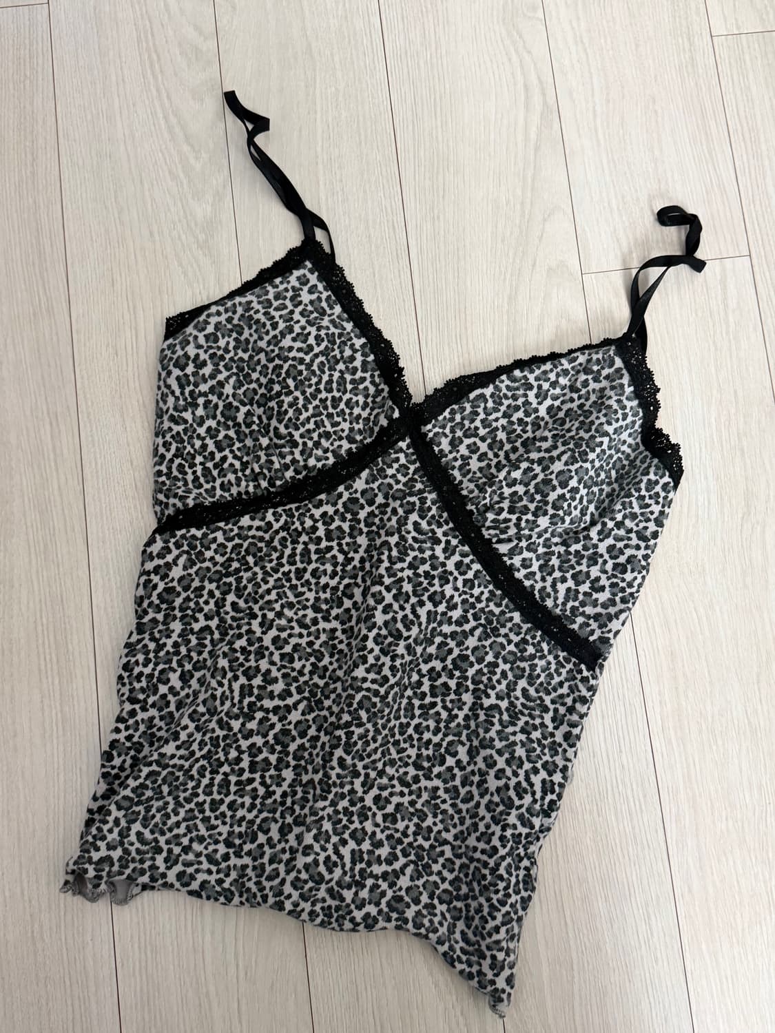 레오파드 슬리브리스 상품이미지1