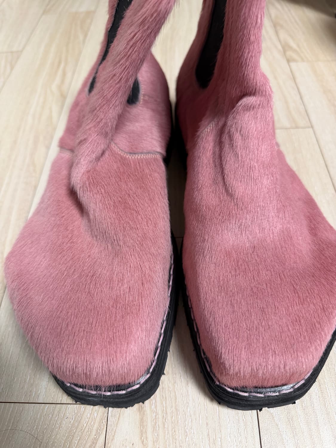 핑크 송치 워커 상품이미지2