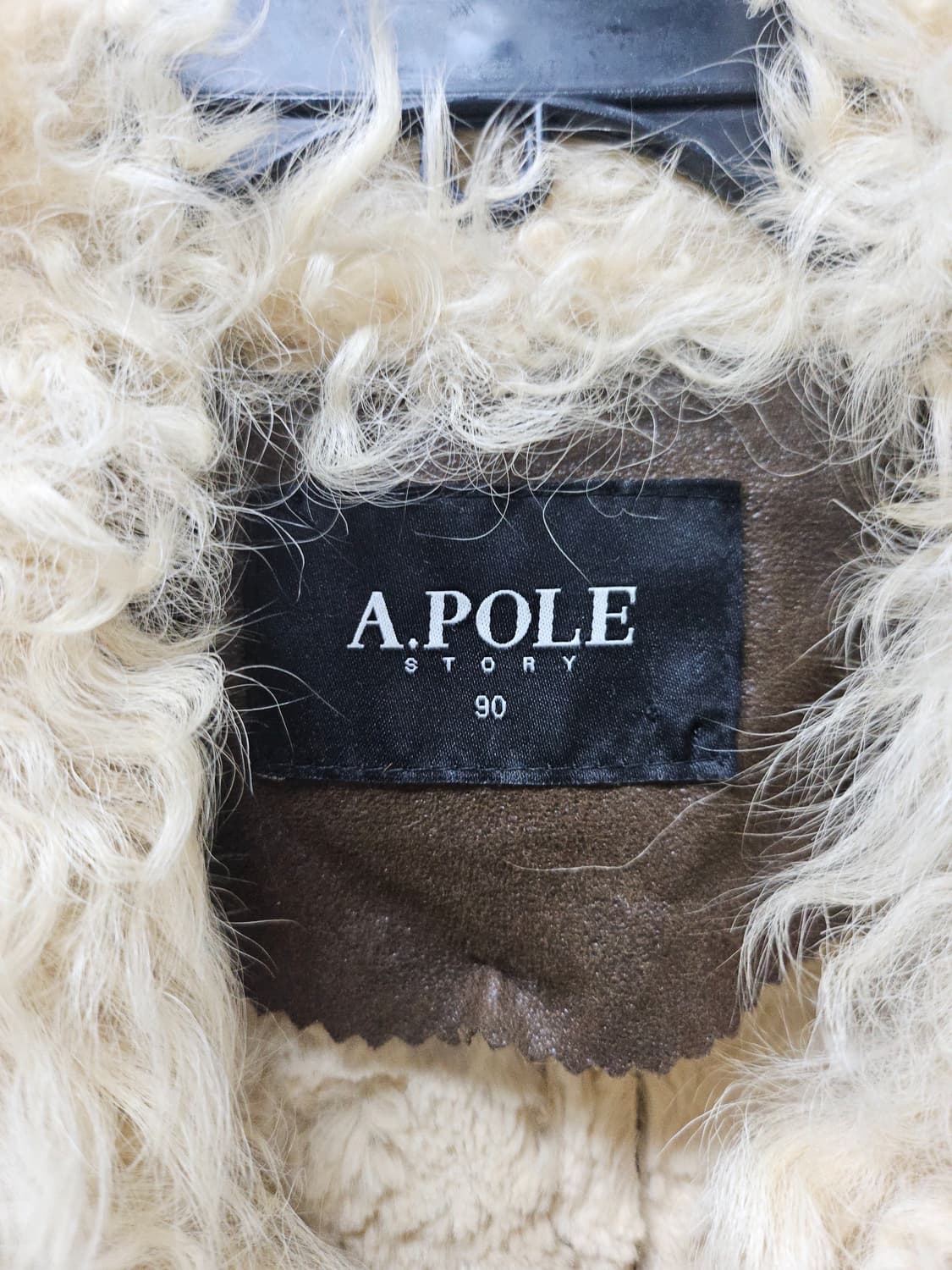 A.POLE 무스탕 코트 브라운 90 상품이미지2