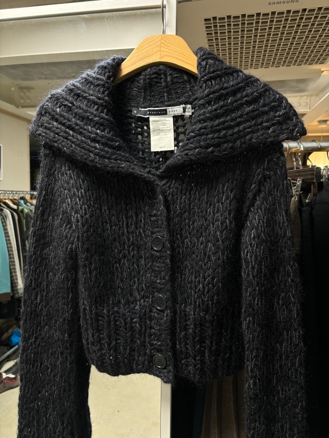 스포츠막스 모헤어 크롭 가디건 상품이미지3