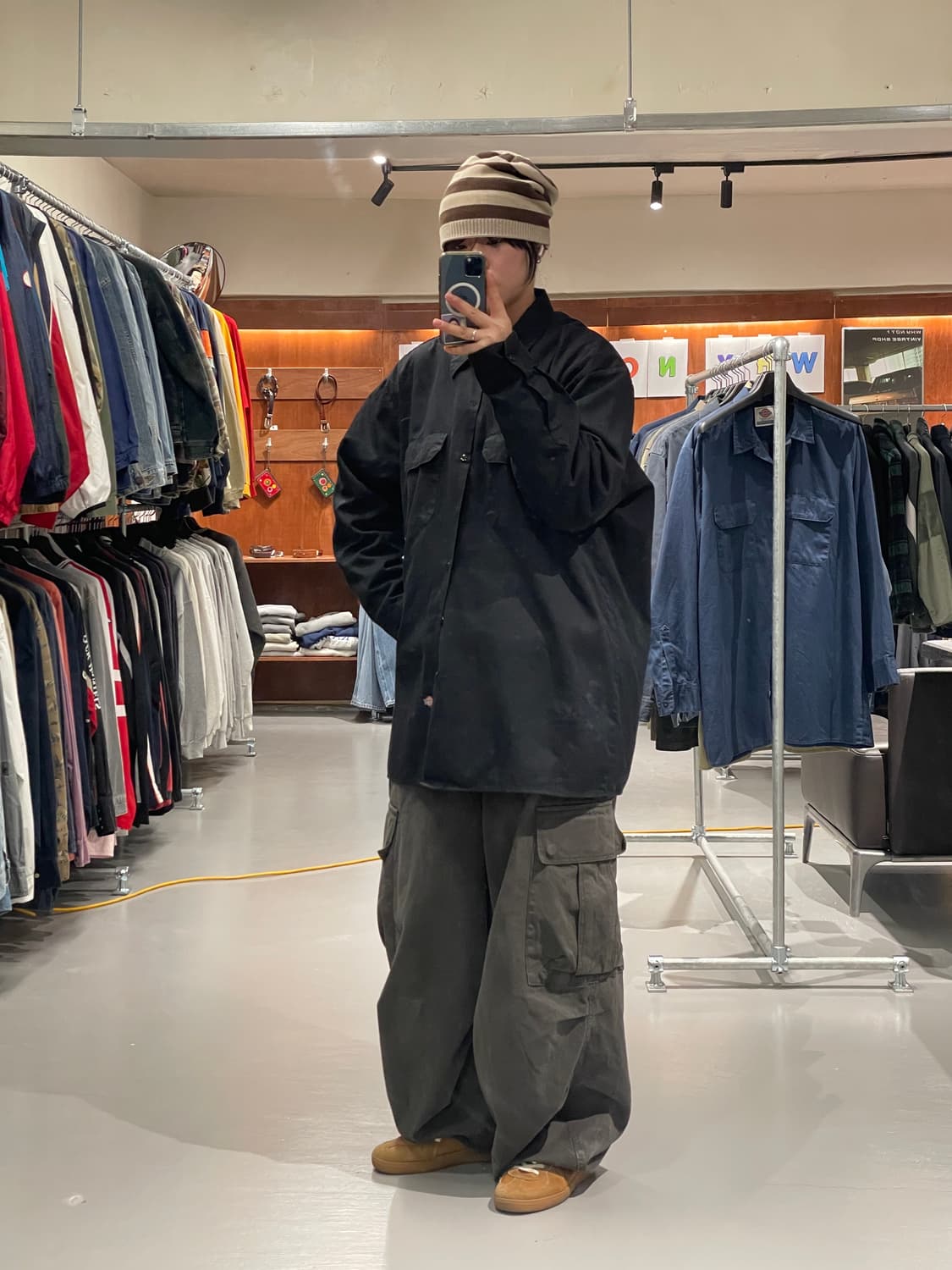 디키즈 워크 셔츠(블랙)   상품이미지4