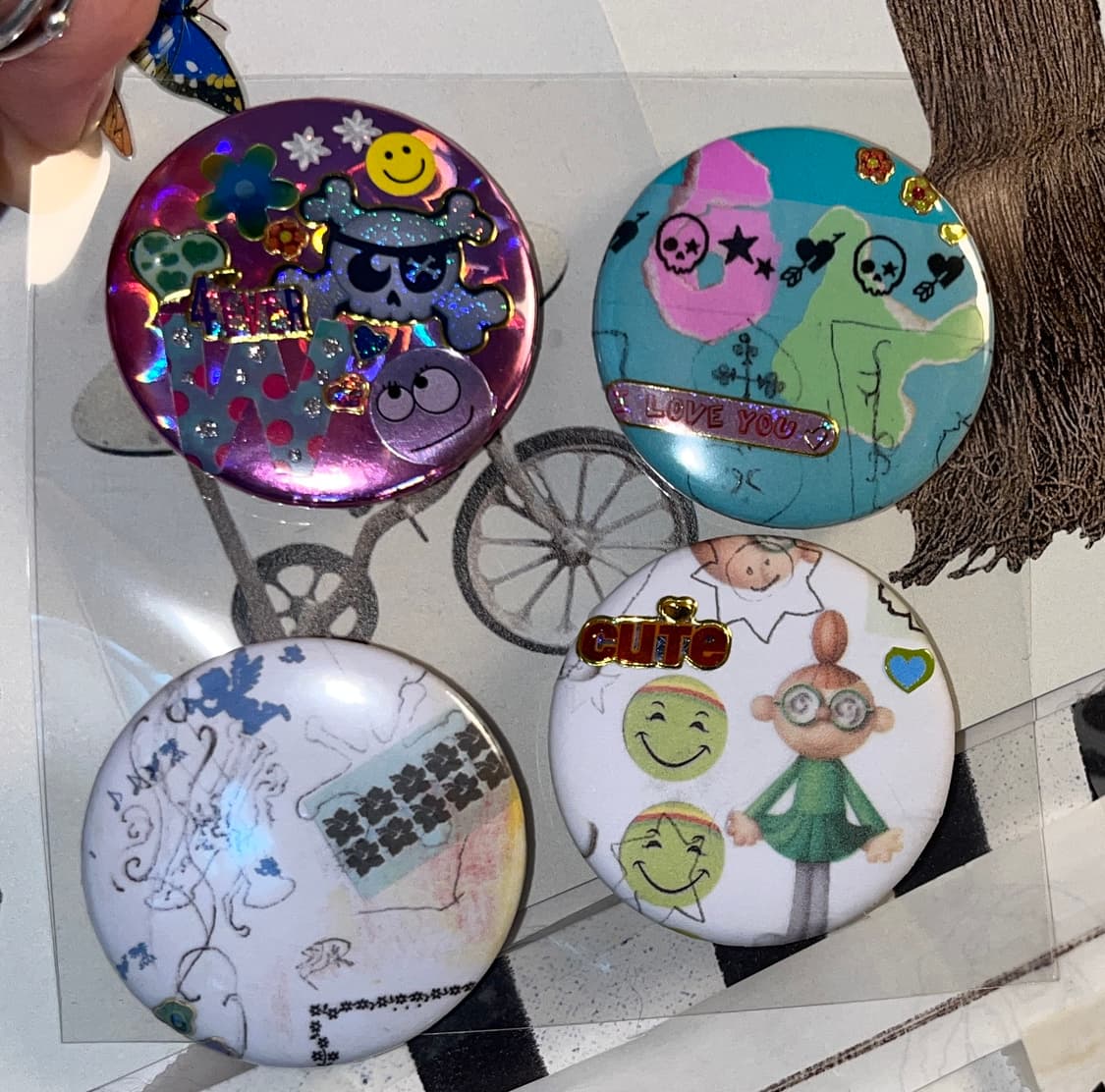 뱃지 핀버튼 브로치  {4єα-1ѕєт} 상품이미지3