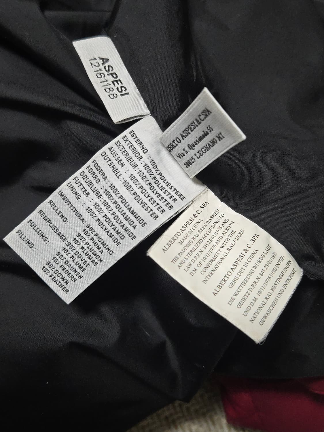 아스페시 ASPESI 구스 다운 패딩 해외 S 국내 M 상품이미지8