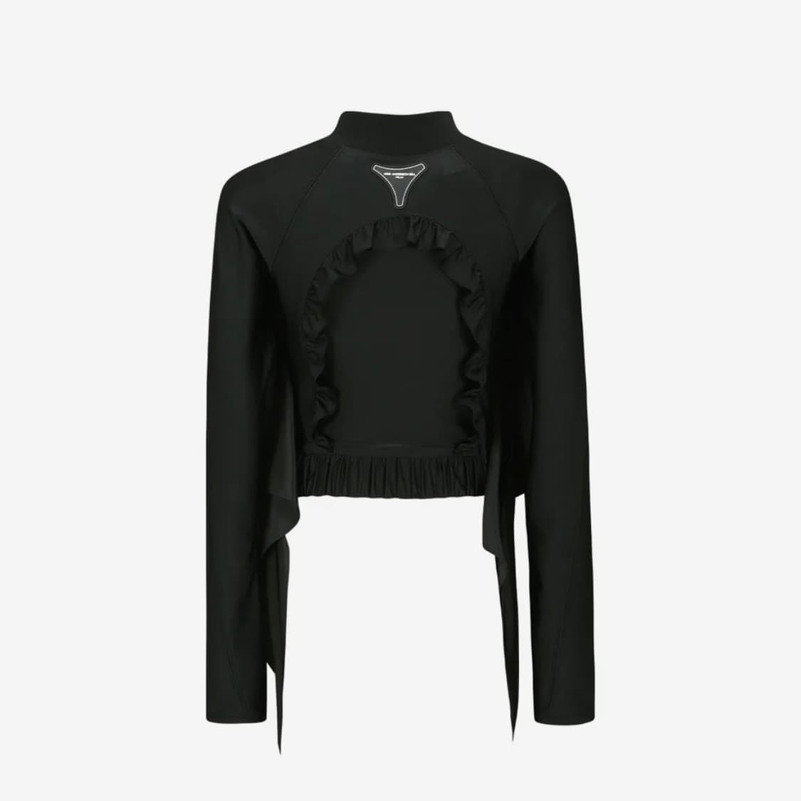 앤더슨벨 라일리 러플 타이트 집업 블랙 m 상품이미지2