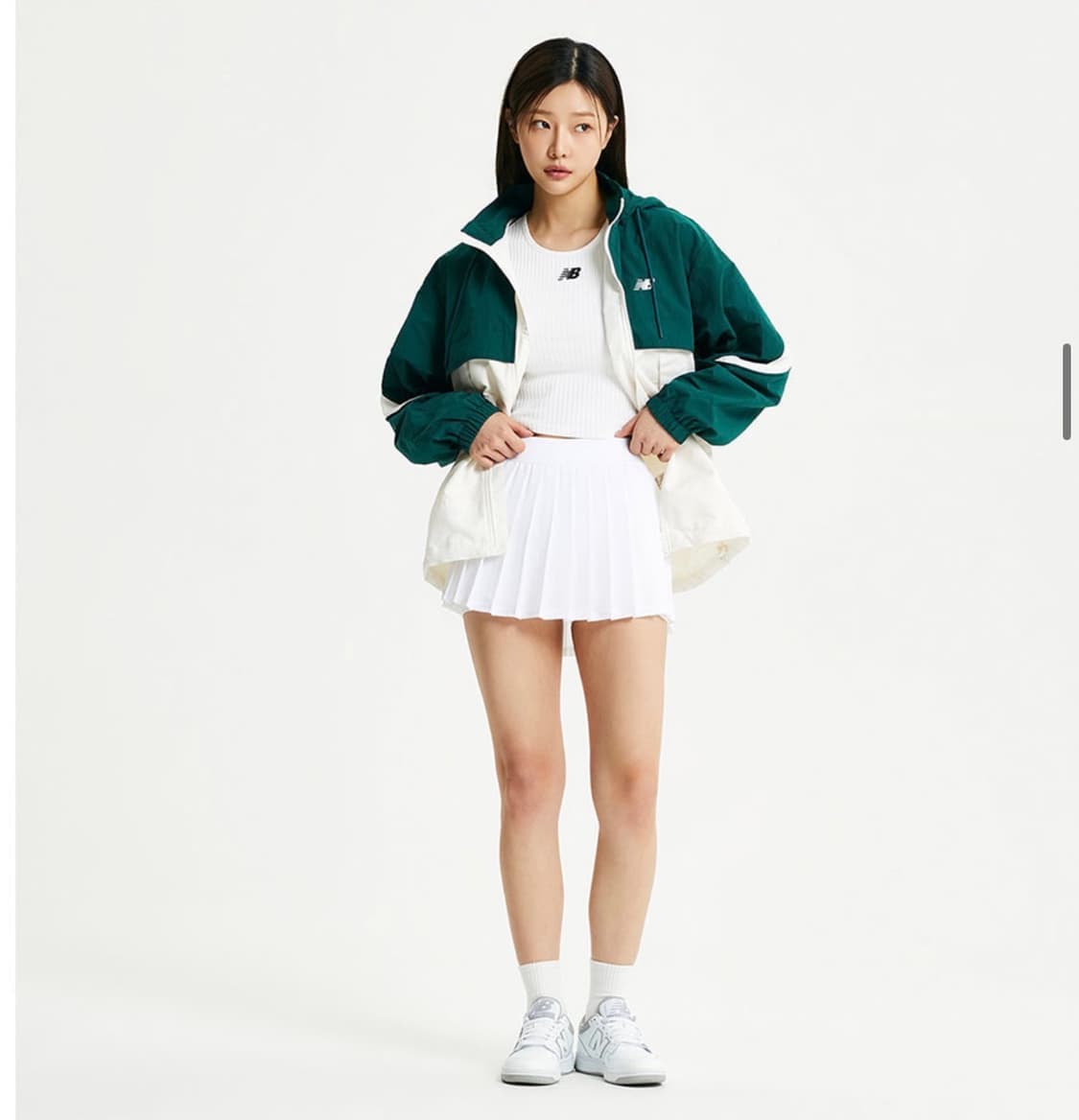 남녀공용 뉴발란스 컬러블록 웜업자켓M 바람막이 헌터 상품이미지9