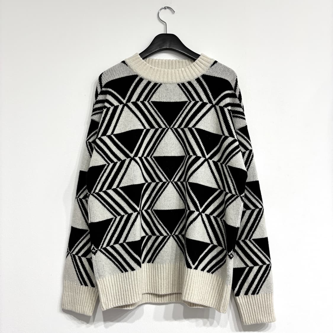 [새상품] 패턴 코튼니트 2컬러 상품이미지4