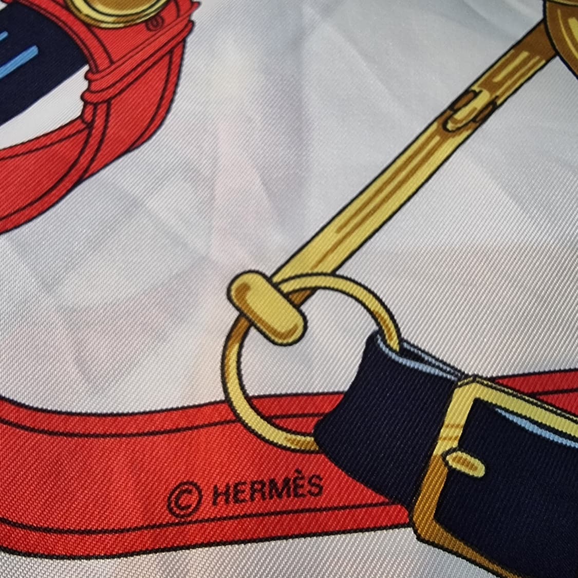 (에르메스) 빈티지 에페롱도르실크 스카프 상품이미지6