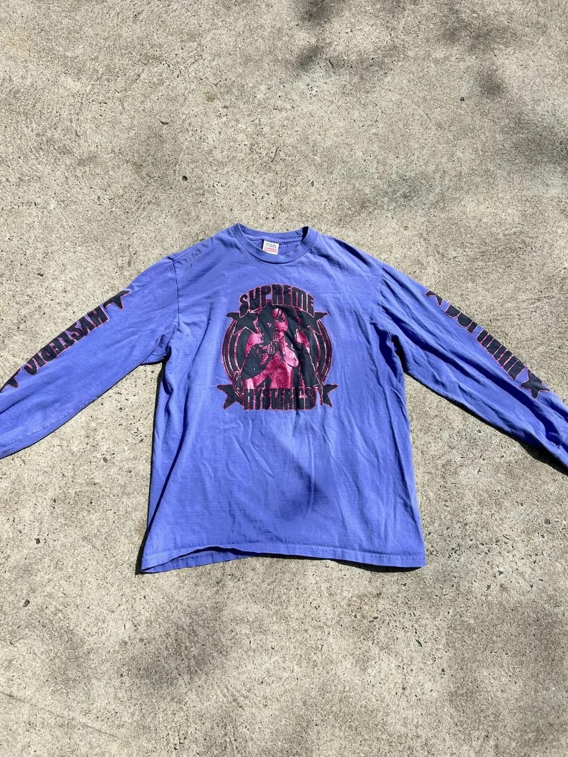 🇺🇸 히스테릭 글래머 X 슈프림 롱슬리브 글리터 티 상품이미지3