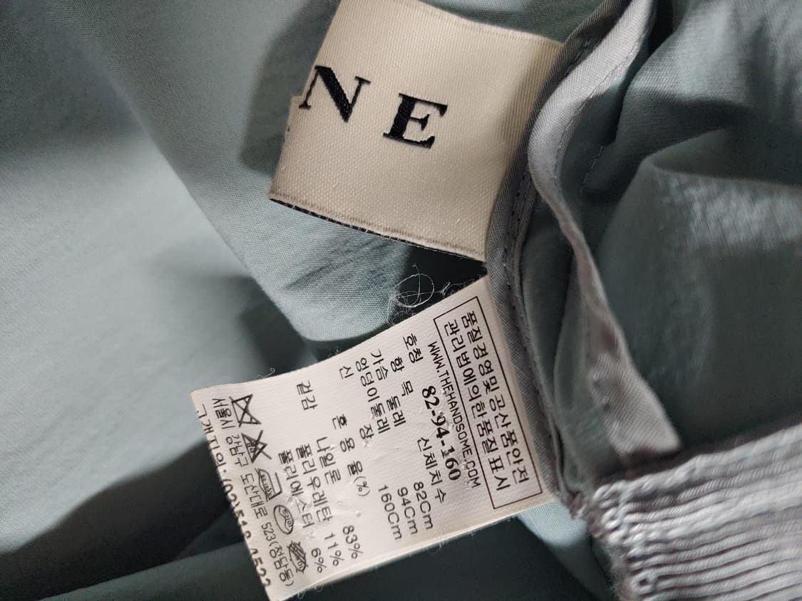 한섬 마인 셔링 소매 오픈 자켓 오버핏 여성 55~66 상품이미지6