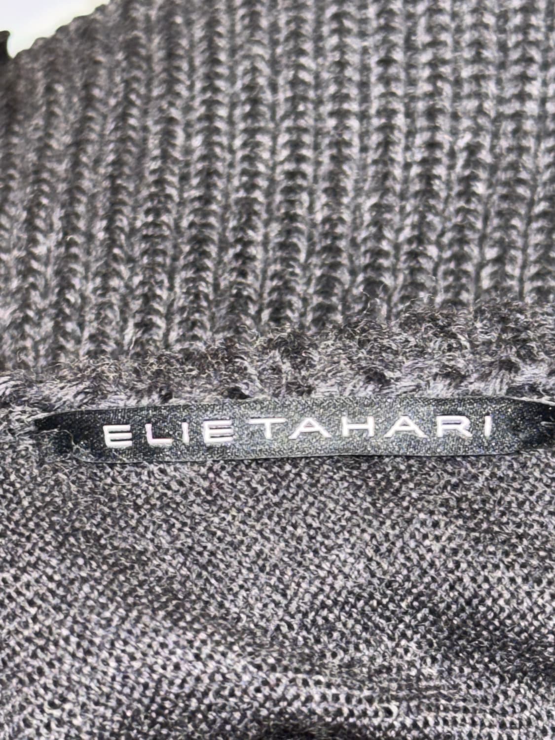 Elie Tahari charcoal wool twist knit sk 상품이미지4