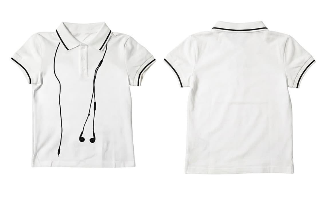 Plugged-In Contrast Cropped Polo Shirt  상품이미지2