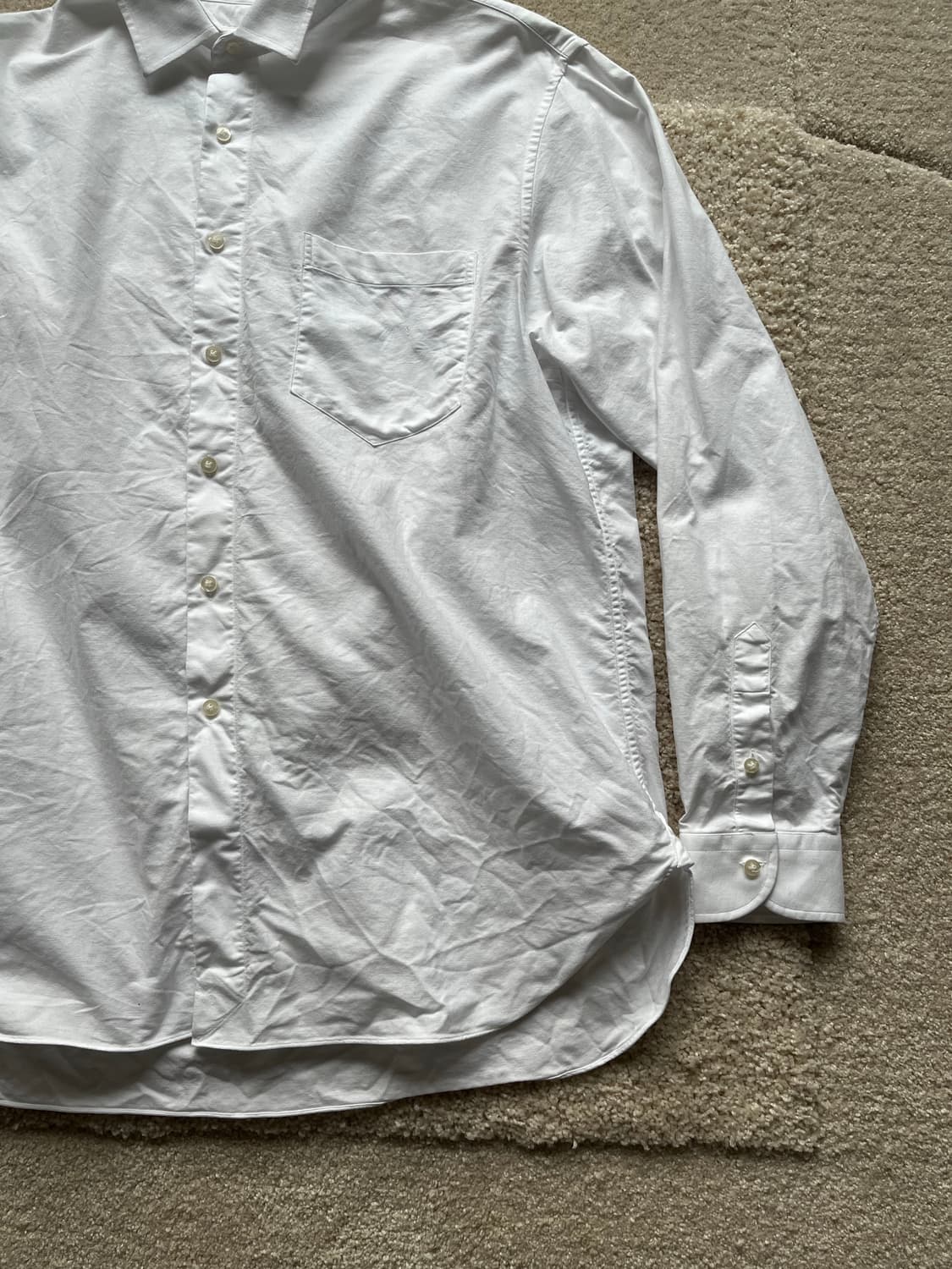 테스토리아 클래식 화이트 셔츠 (100-103) 상품이미지4