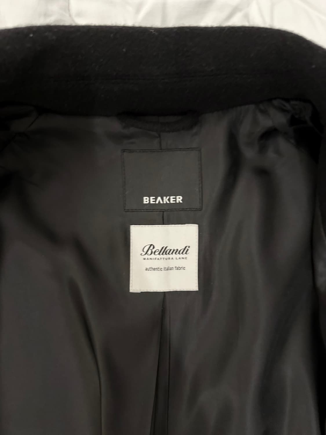 비이커 핸드메이드 발마칸 코트 블랙 상품이미지6