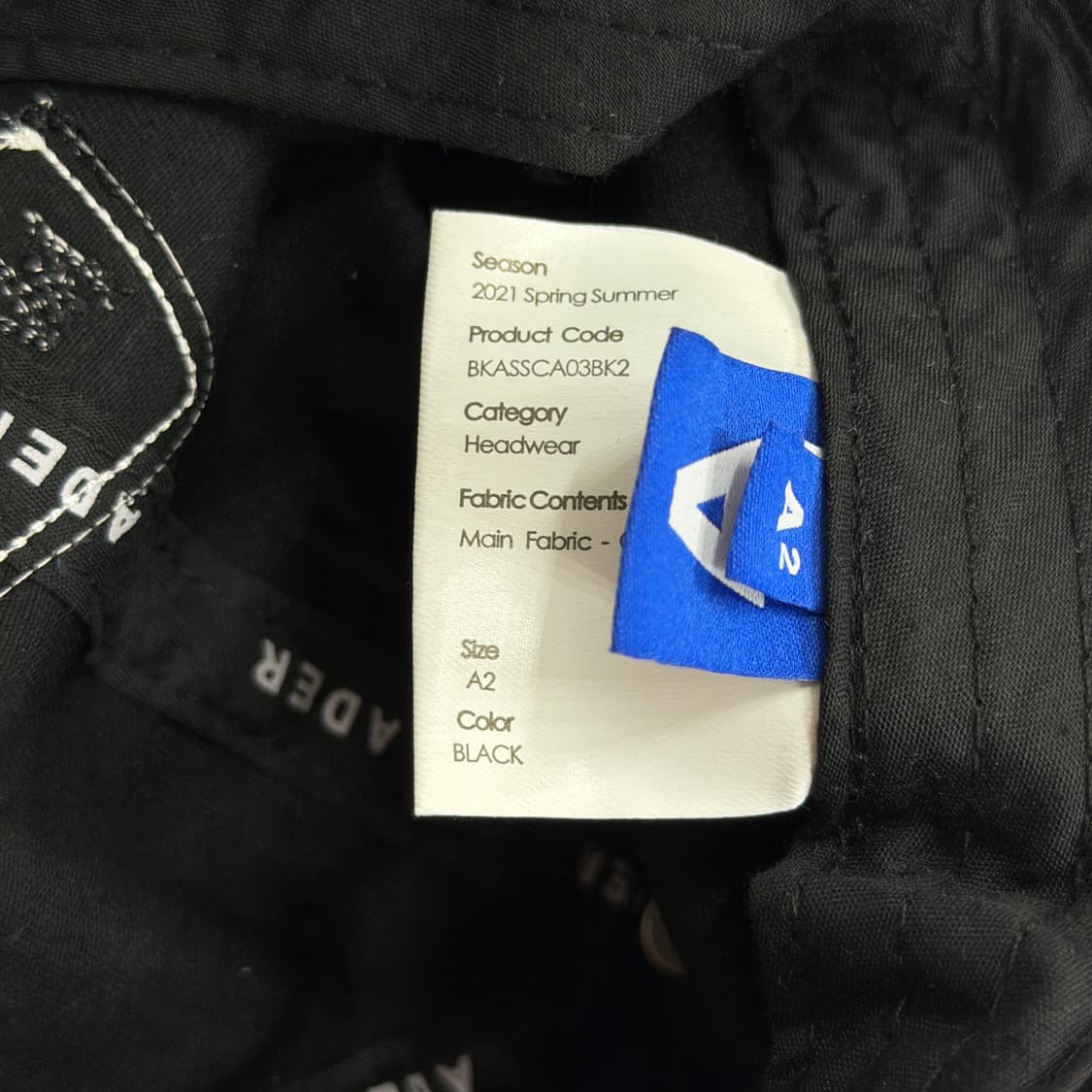 아더에러 지그재그 캡 모자 블랙 상품이미지4