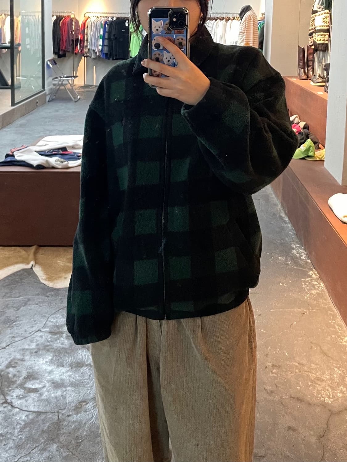 폴로 블랙와치 플리스 자켓 H250 상품이미지1