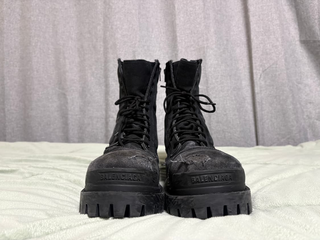 발렌시아가 스트라이크 부츠 풀박 45 블랙 상품이미지5