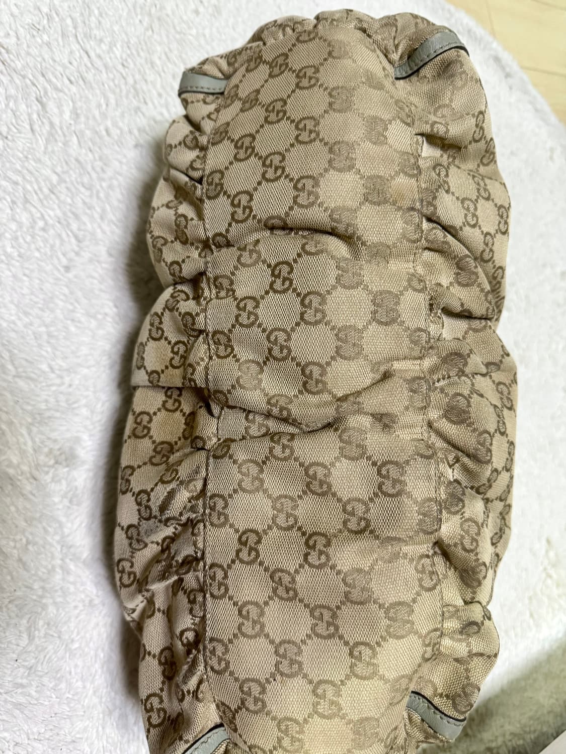 구찌 GG자가드 D링 호보백 숄더백 로고 디링 ring 가죽 빈티지 상품이미지6