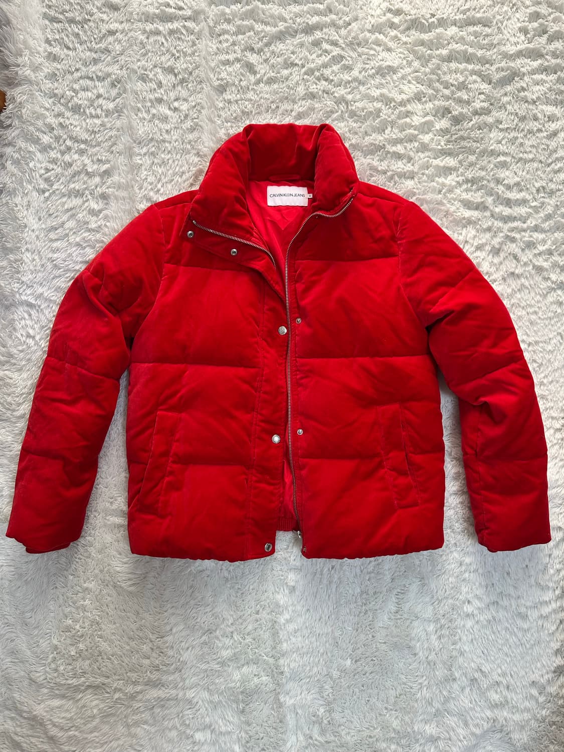 캘빈클라인 진 벨벳 여성 패딩 160/76A 상품이미지1