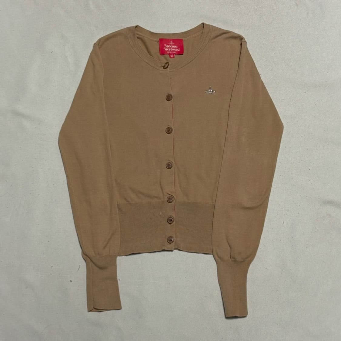 02 비비안웨스트우드 레드 라벨 베이지 울 가디건 상품이미지2