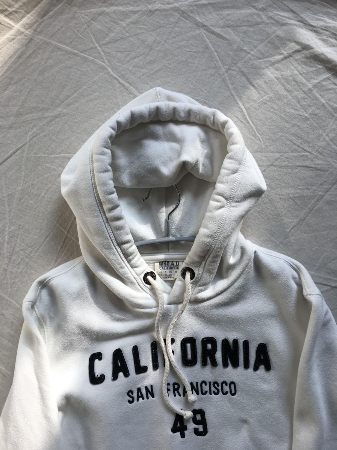 후아유 자수로고 후드티 상품이미지4