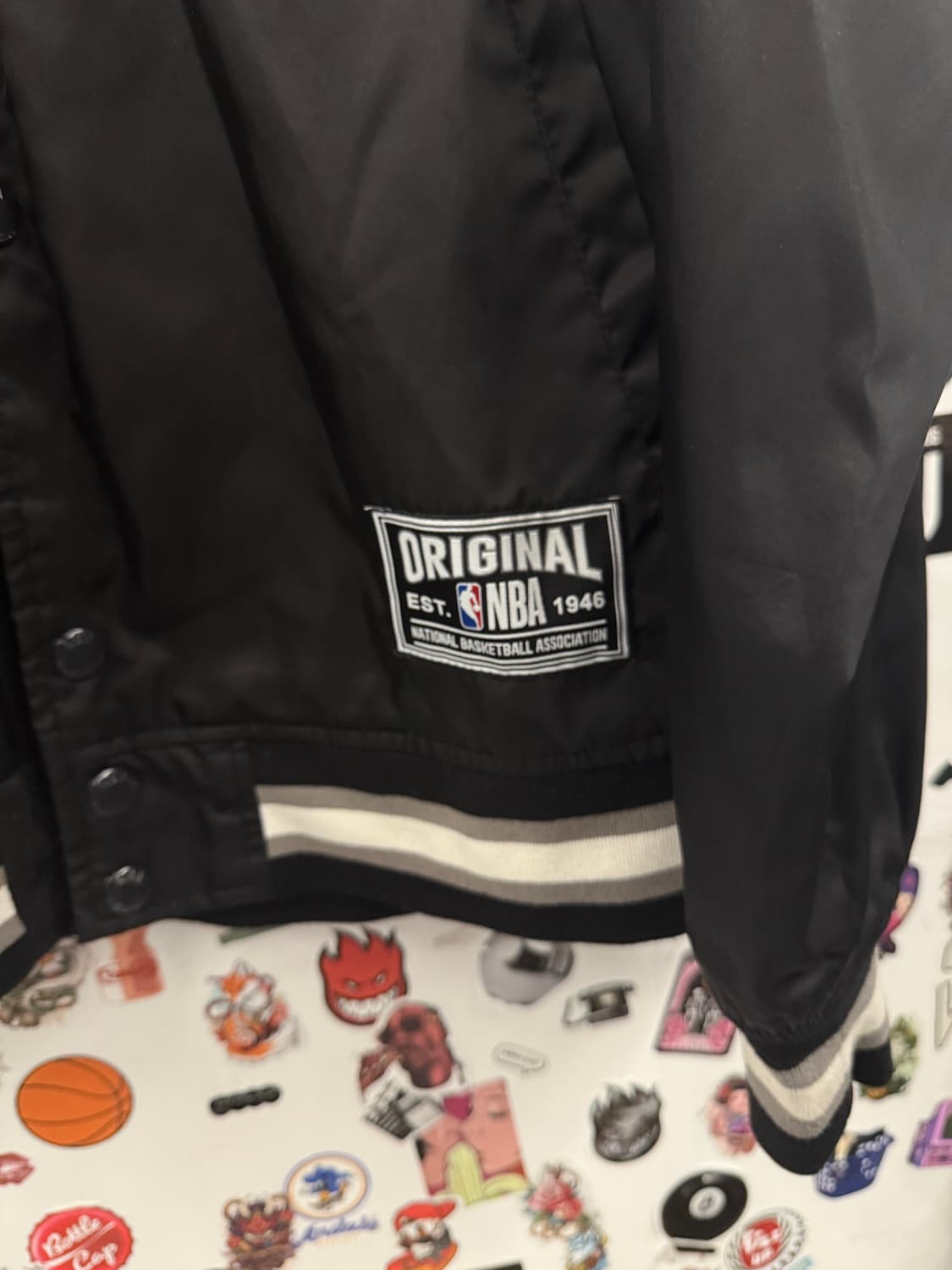 NBA 골든 스테이트 워리어스 후드 바시티 자켓 XL 상품이미지7