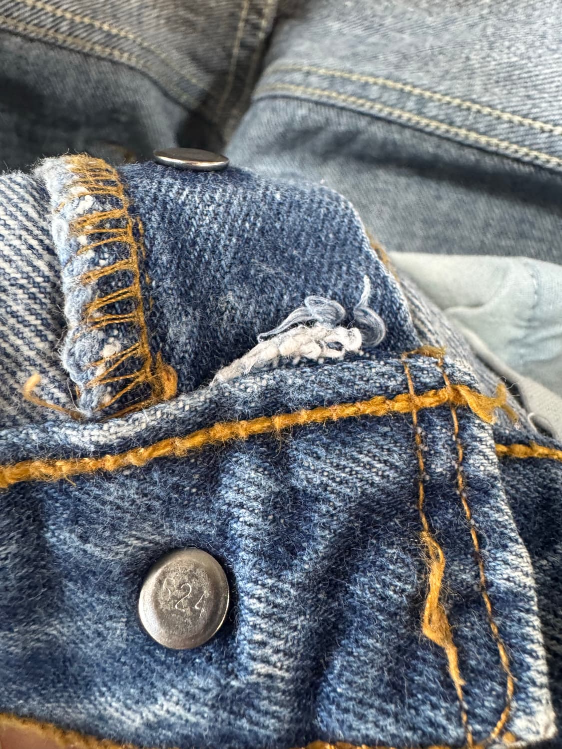 90s 리바이스 빈티지 501xx 워싱 데님 팬츠 32 상품이미지7