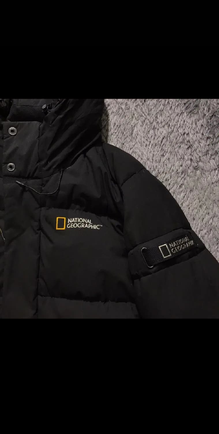 [[M, 공용]# 내셔널지오그래픽 카이만 스몰로고 다운 롱패딩 상품이미지4