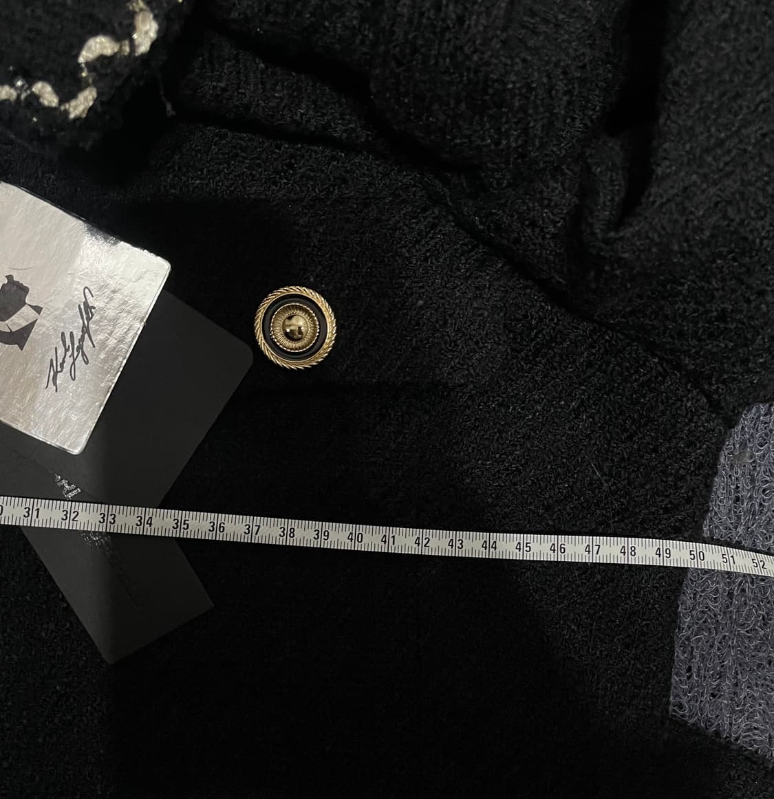 칼라거펠트 트위드 롱코트 새상품:) 하객룩오피스룩데이트룩 상품이미지8