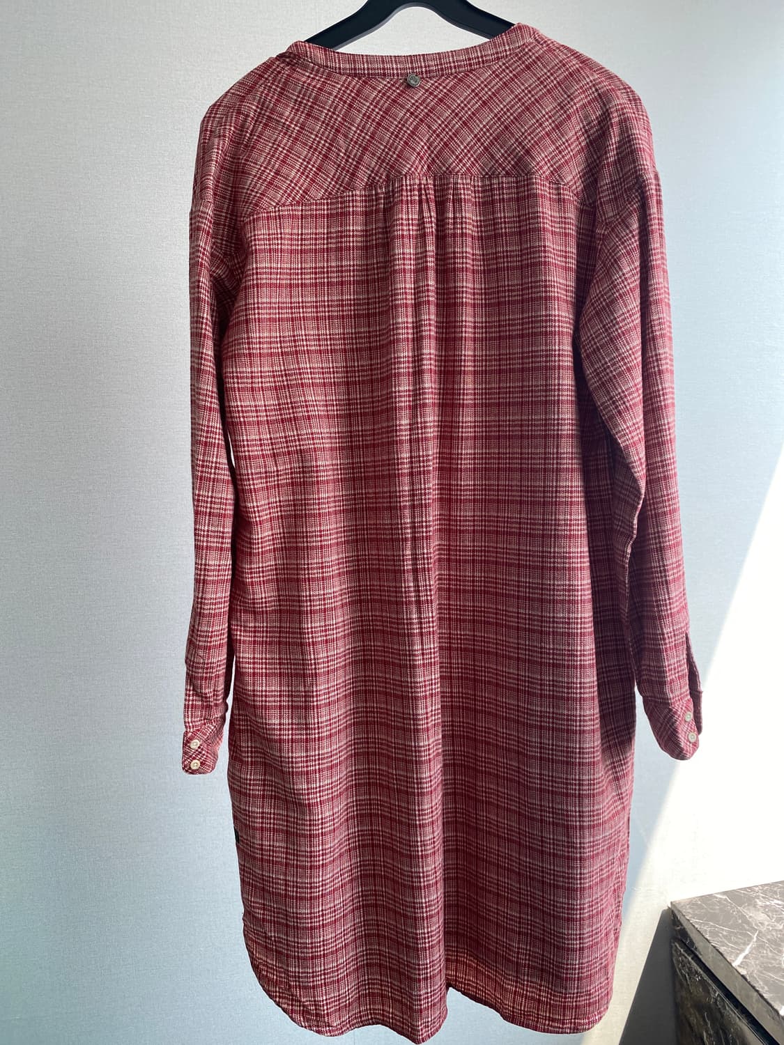 써스데이 아일랜드 체크 셔츠 원피스 S 상품이미지5