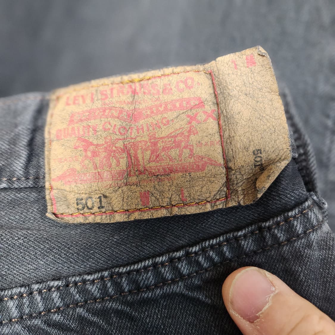 [27] 리바이스 USA 501 흑청바지 블랙진 데님팬츠 상품이미지3