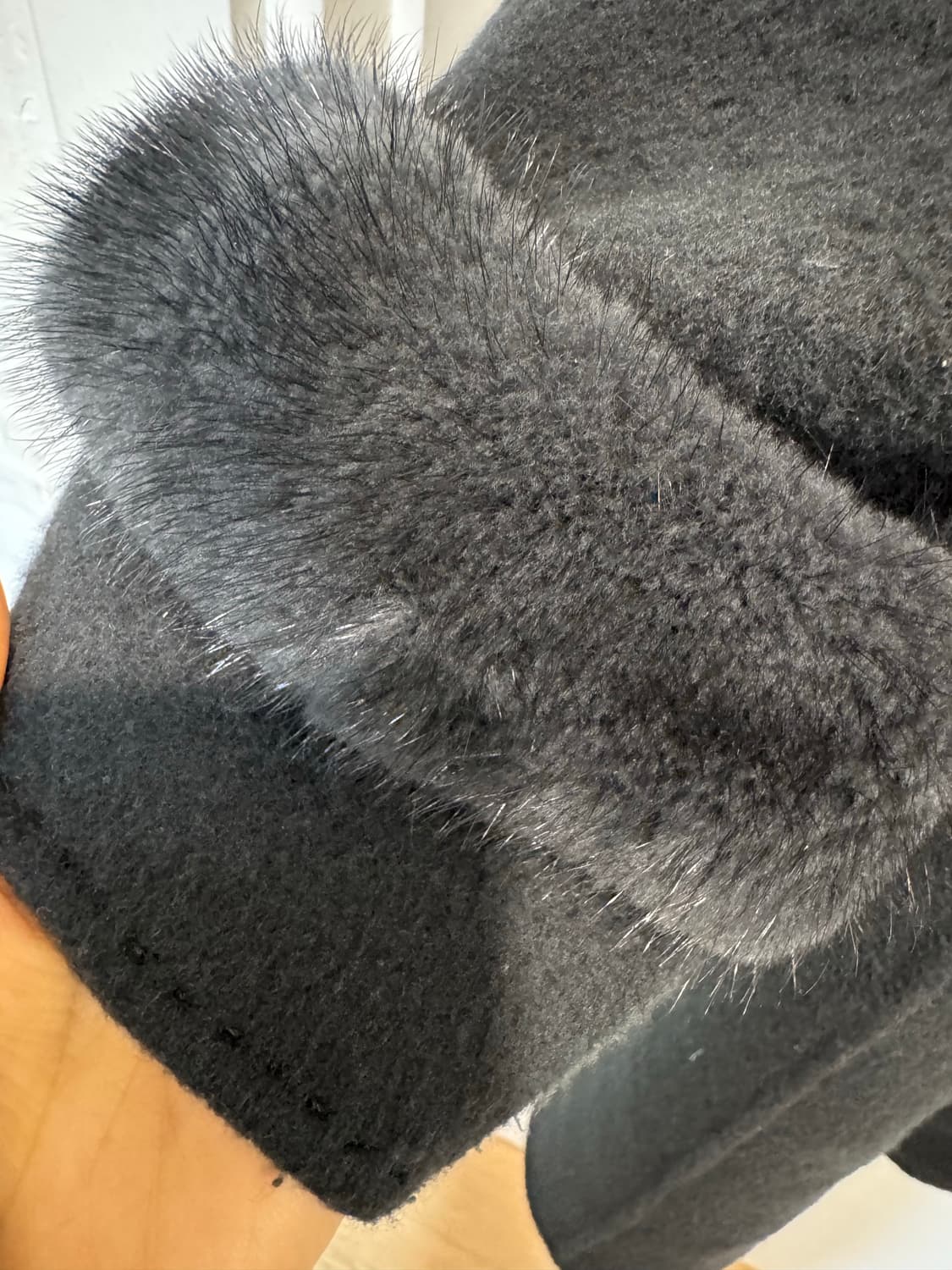 올리비아로렌 프리미엄 밍크퍼 울 캐시미어 코트 상품이미지7