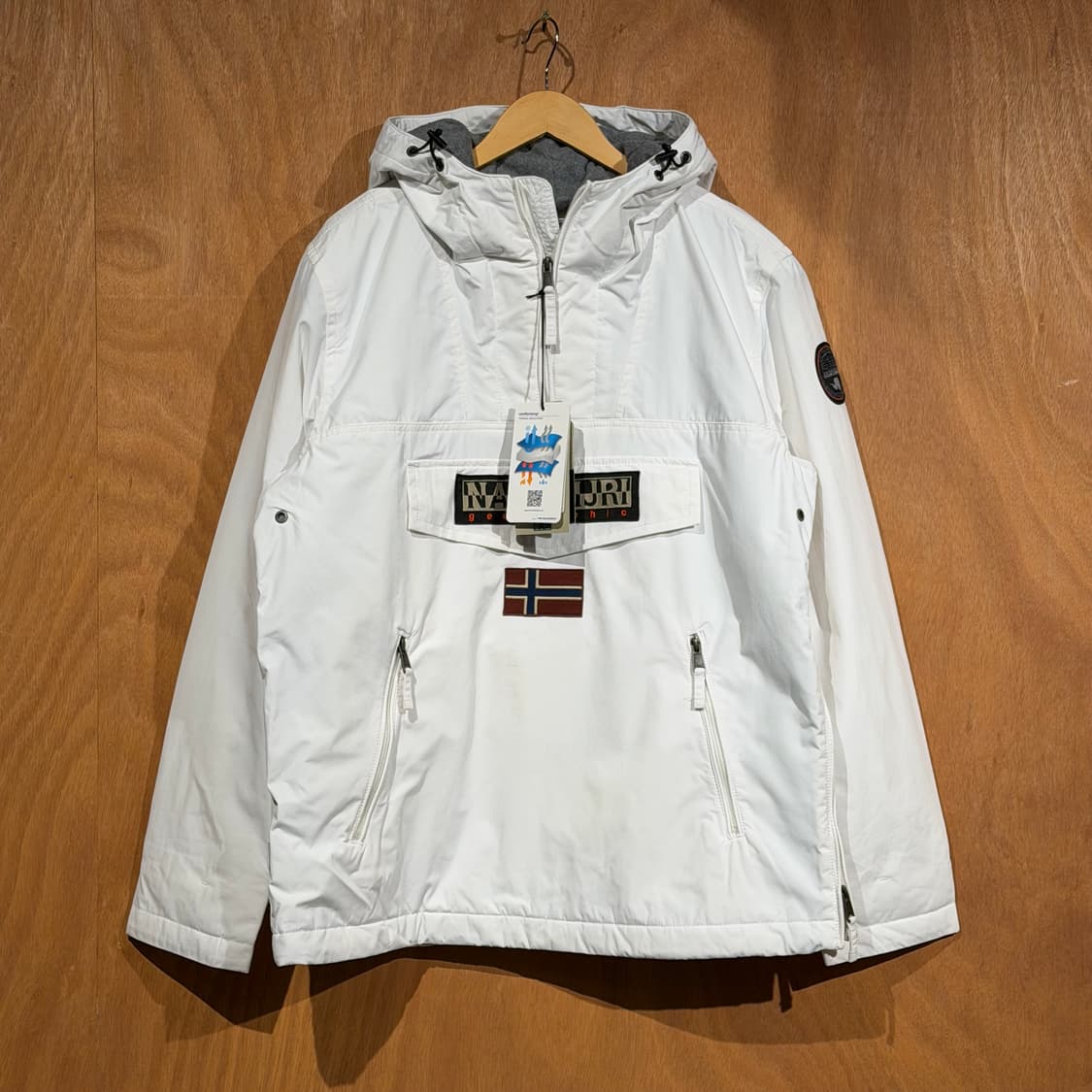미사용)나파피리 화이트 스키 아노락 점퍼 XL 상품이미지1