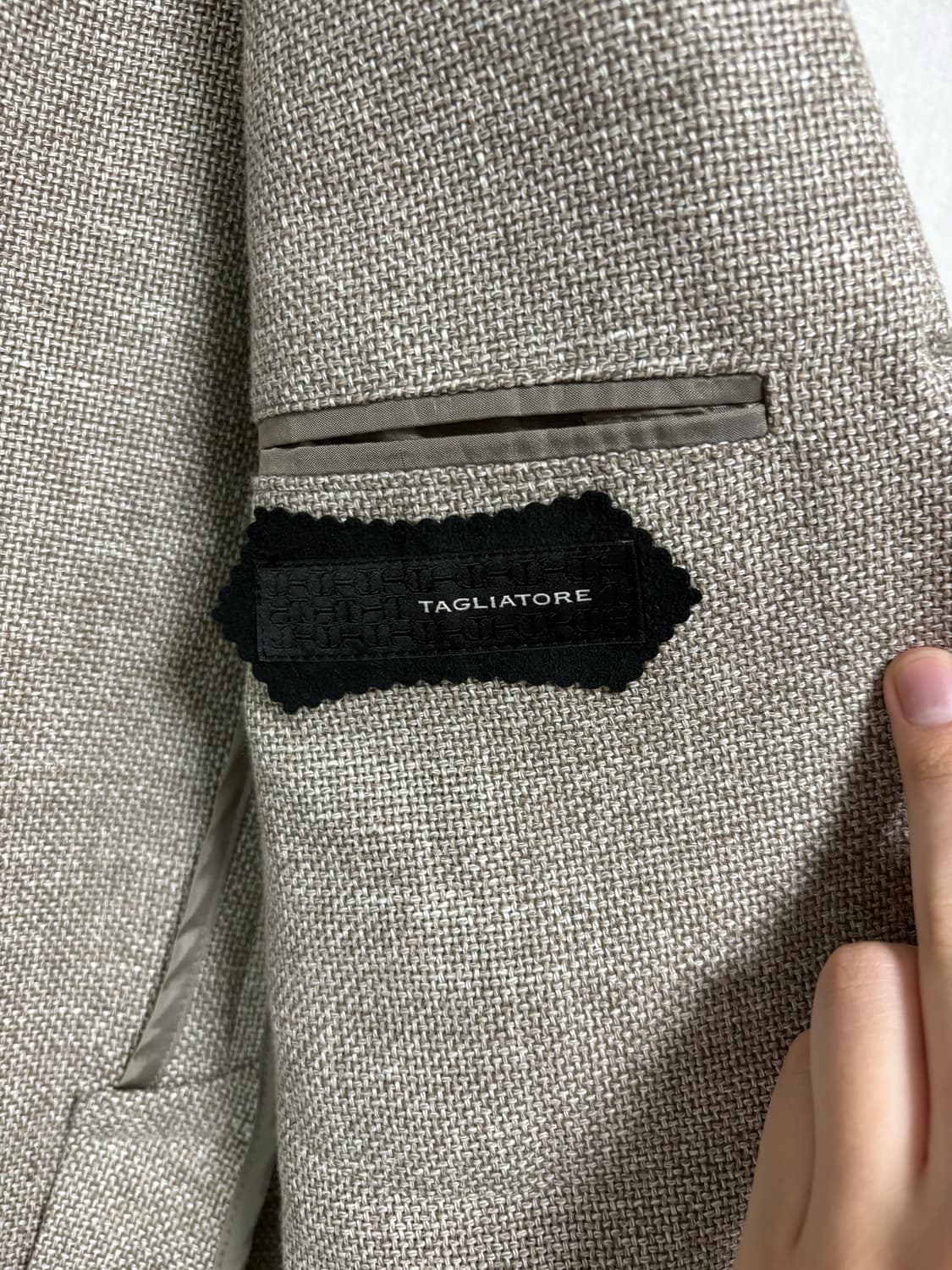 딸리아또레 린넨 테일러드 자켓 (베이지/46사이즈) 상품이미지3