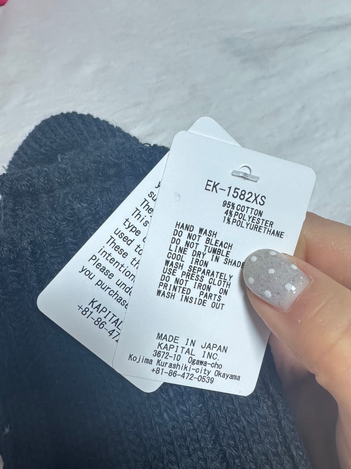 캐피탈 56 피스 MA-1 레인보우 해피 힐 삭스 블랙 EK-1378/E 상품이미지4