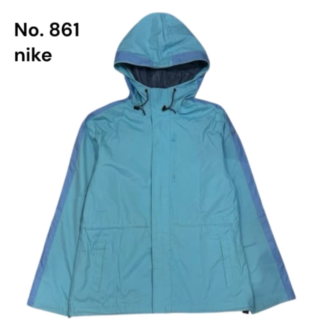 00s 나이키 올드스쿨 스카이블루 후드 바람막이 트랙자켓 L 상품이미지2