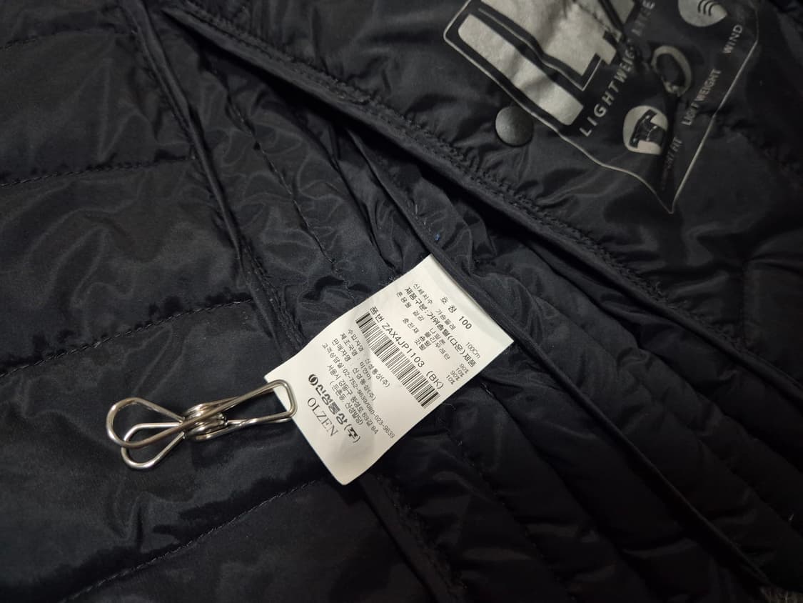 올젠 남성 구스다운 경량 패딩 100 상품이미지8